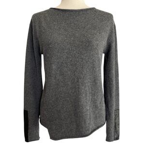 Generation Love Asymmetric Cashmere Sweater XS Leather Patch Minimalist Capsule